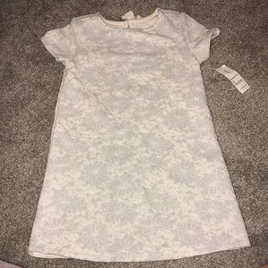 Old Navy Cream and Silver Toddler Sweater Dress